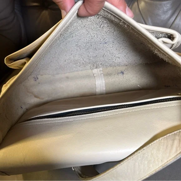 Vintage COACH Lenox Bone Crossbody / Shoulder Bag Made in US #9076 VTG Rare - Picture 15 of 17